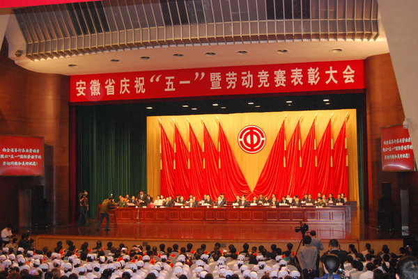 安徽省尊龙集团总公司荣获安徽省五一劳动奖状 